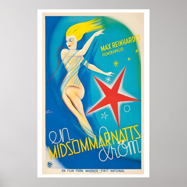 Affiche A Midsummer Night's Dream En Midsommarnatts Drom (Devant)