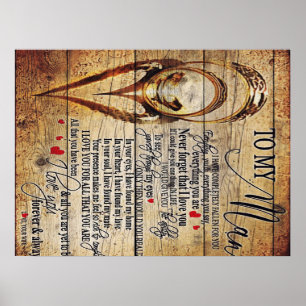Affiche À Mon Cadeau De Mari, Décor De Nouvelle Maison