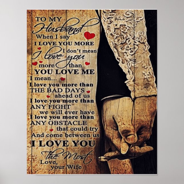 Affiche À Mon Cadeau De Mari, Décor Intérieur (Devant)