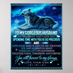 Affiche À Mon Don De Loup De Mari, Cadeau D'Anniversaire D