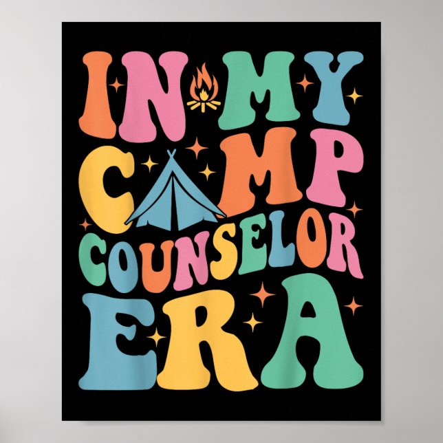 Affiche À Mon Époque De Conseiller De Camp Camp Camp Super (Devant)