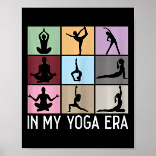 Affiche À mon époque de yoga drôle filles yoga yogi maman