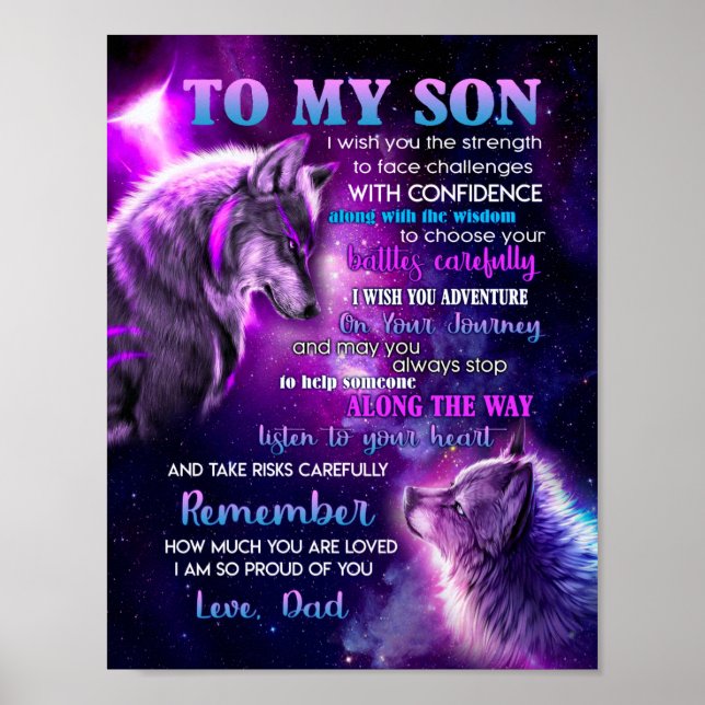 Affiche À mon fils (Devant)
