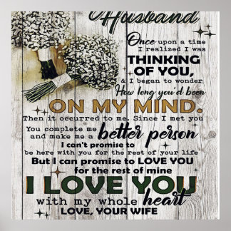 Affiche À mon mari |À mon mari | Citations D'Amour Pour Lu