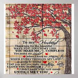 Affiche À mon mari Citations Drôle Pour Le Cadeau Du Mar