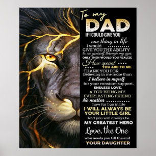 Affiche À mon père   citations drôles pour daddy