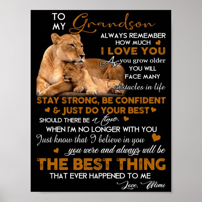 Affiche À mon petit-fils (Devant)