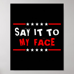 Affiche À Mon Visage Kamala Harris Citation 1