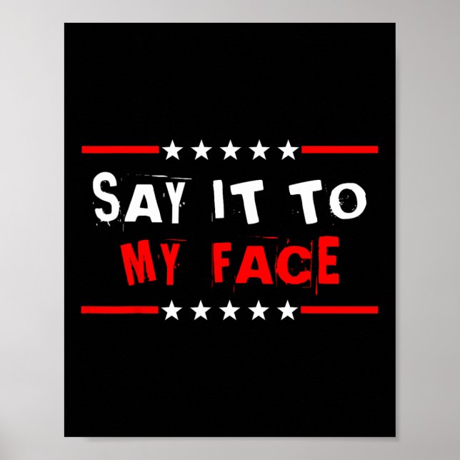 Affiche À Mon Visage Kamala Harris Citation 1 (Devant)