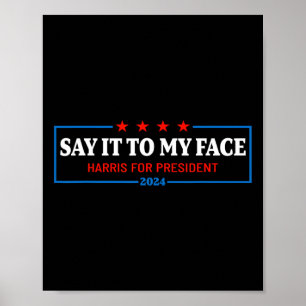 Affiche À Mon Visage Kamala Harris Pour Président 2024 2