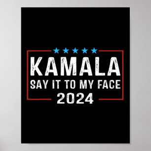 Affiche À Mon Visage Kamala Harris Pour Président 2024 5