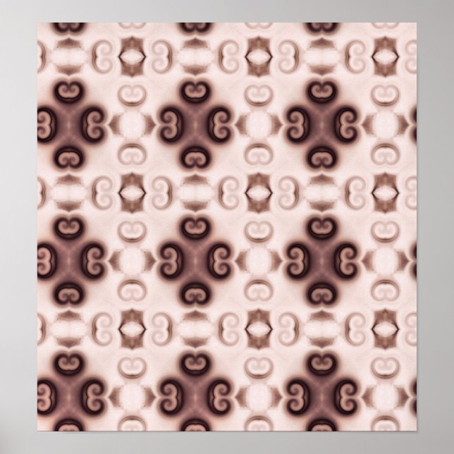 affiche à motif rose et violet joli (Devant)