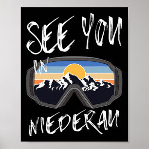 Affiche À Niederau Tyrol Vacation Ski Goggings
