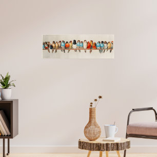 Affiche A Perch of Birds Remix