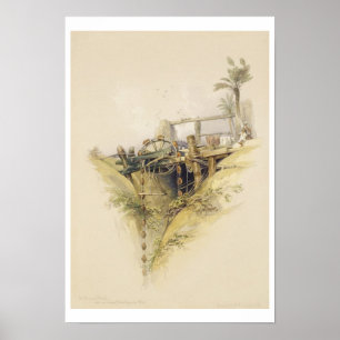 Affiche A Persian Water Wheel, used in raising water from