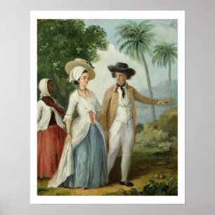 Affiche A Planter and his Wife, Attaché par un serviteur,