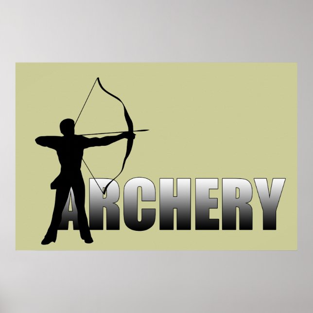 Affiche A pour Archer - Tir à l'arc (Devant)