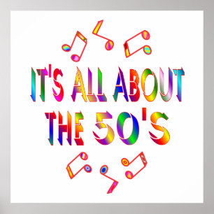 Affiche A propos de les années 50