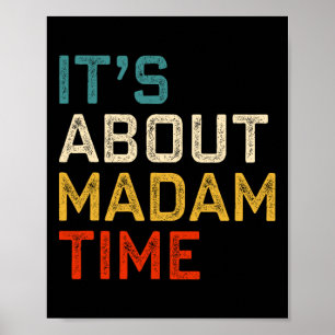 Affiche A propos de Mme Time Kamala Harris 2024 Présidente