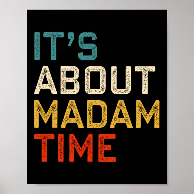 Affiche A propos de Mme Time Kamala Harris 2024 Présidente (Devant)