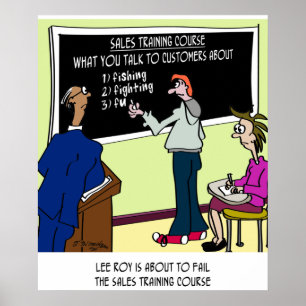 Affiche À propos de quoi ne pas parler aux clients