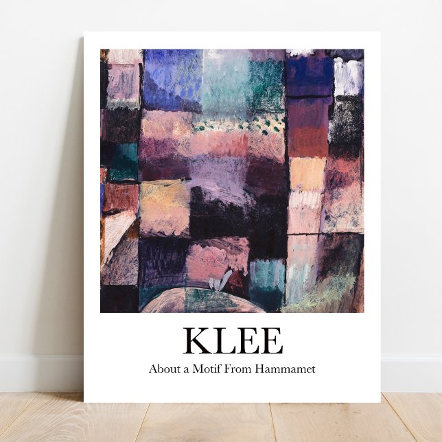 Affiche A propos d'un motif d'Hammamet par Paul Klee (Klee's masterpiece "About a Motif From Hammamet" on YOUR wall!  Museum-quality poster)