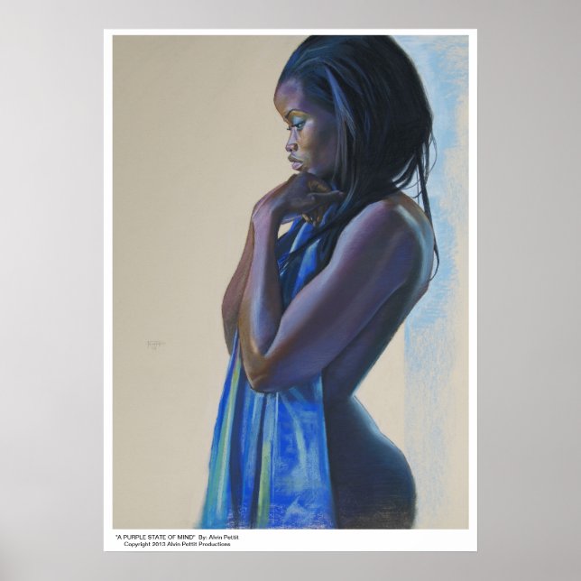 Affiche "A PURPLE STADE OF MIND" Par : Alvin Pettit (Devant)