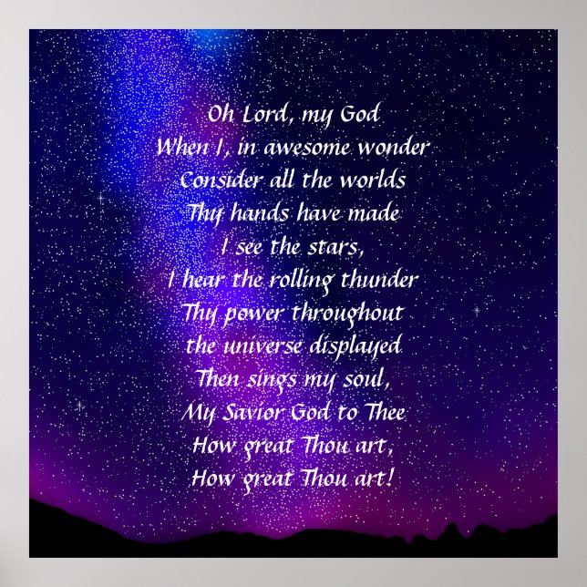 Affiche À quel point tu es grand (Devant)