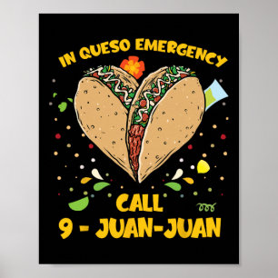 Affiche À Queso Urgence Cinco De Mayo Shirt Taco Appel 9