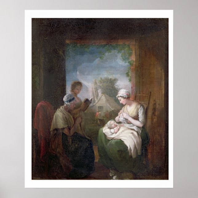 Affiche A Quiet Time, c.1810 (oil on canvas) (Devant)