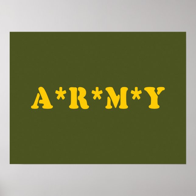 AFFICHE A*R*M*Y (Devant)