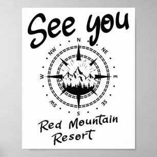 Affiche À Red Mountain Resort Randonnée Vacances Ski