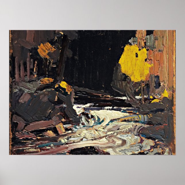 Affiche A River, art de Tom Thomson, (Devant)