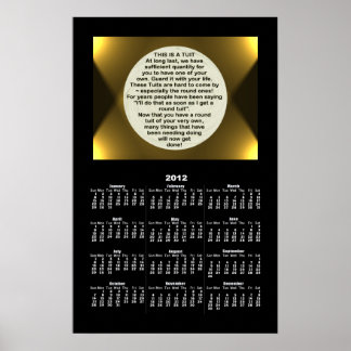 Affiche A Round Tuit calender ~ print