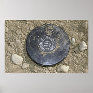 Affiche A simulated land mine