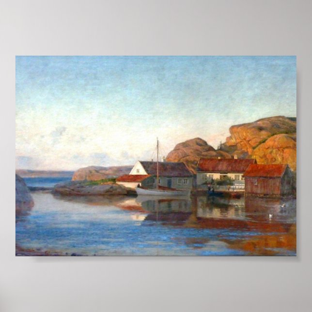 Affiche A Small Norwegian Inlet (Devant)