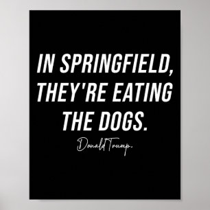 Affiche À Springfield, ils mangent les animaux de compagni