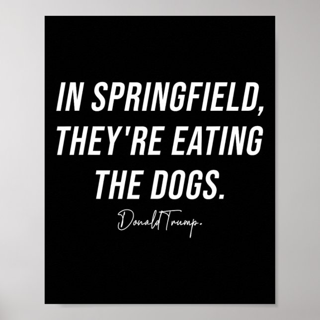 Affiche À Springfield, ils mangent les animaux de compagni (Devant)