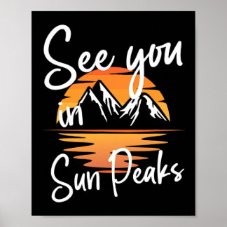 Affiche À Sun Peaks Vacances Ski