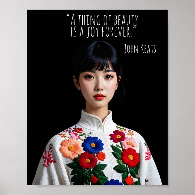 Affiche A thing of beauty is a joy forever (Devant)