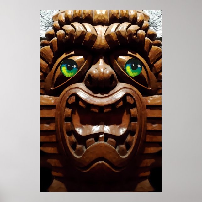 Affiche A Tiki Terracé - Ken Gage Art (Devant)