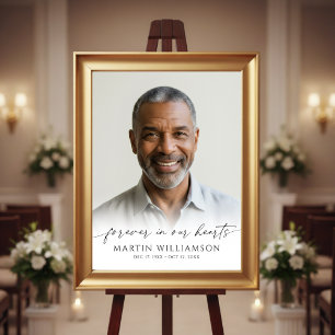 Affiche À Tout Jamais Dans Nos Cœurs Photo Mémorial De Sty