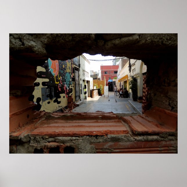 Affiche À travers la construction (Devant)