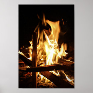 Affiche A travers les flammes