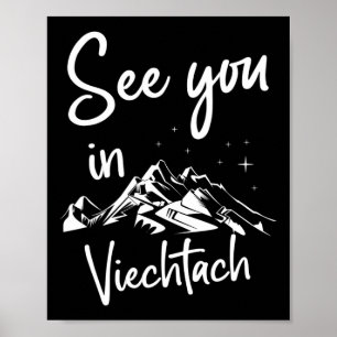 Affiche A Vacances Viechtach Allemagne Ski