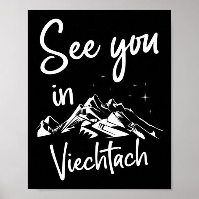 Affiche A Vacances Viechtach Allemagne Ski (Devant)