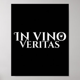 Affiche À Vino Veritas _ Latin _ Rome Antique _ Aimer Le V