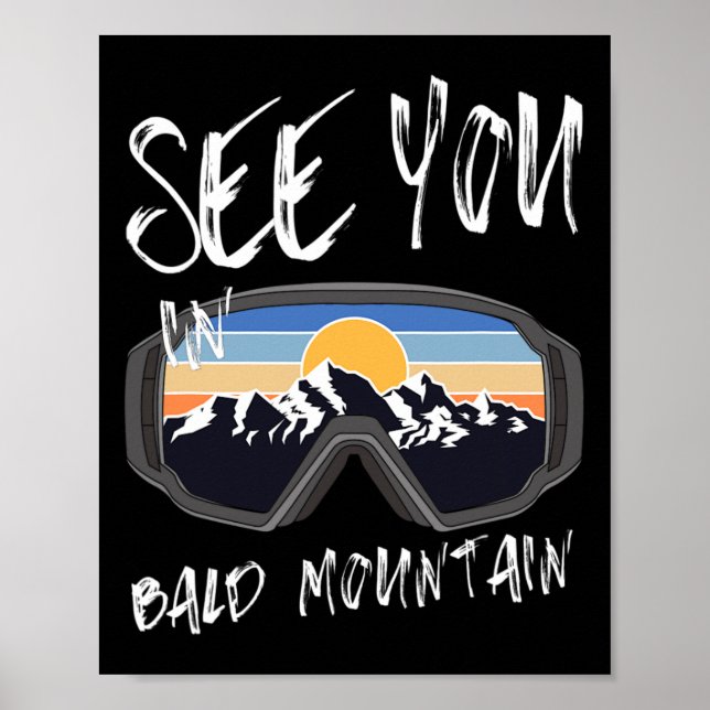 Affiche A Voir Dans Bald Mountain Vacances Ski Goggl (Devant)