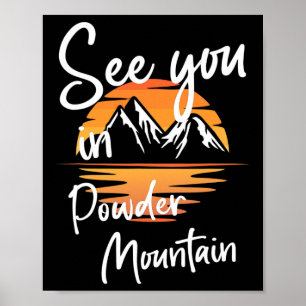 Affiche A Voir En Powder Mountain Usa Vacances Ski