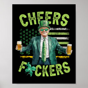 Affiche À votre santé Ers St Patricks Day Drôle de bière à